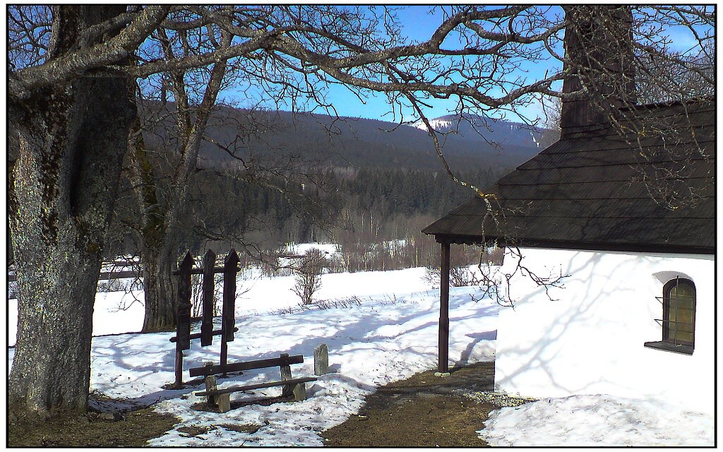 Železná Ruda - Kaplička - úmrlčí prkna - foto Milan Hegner 2012