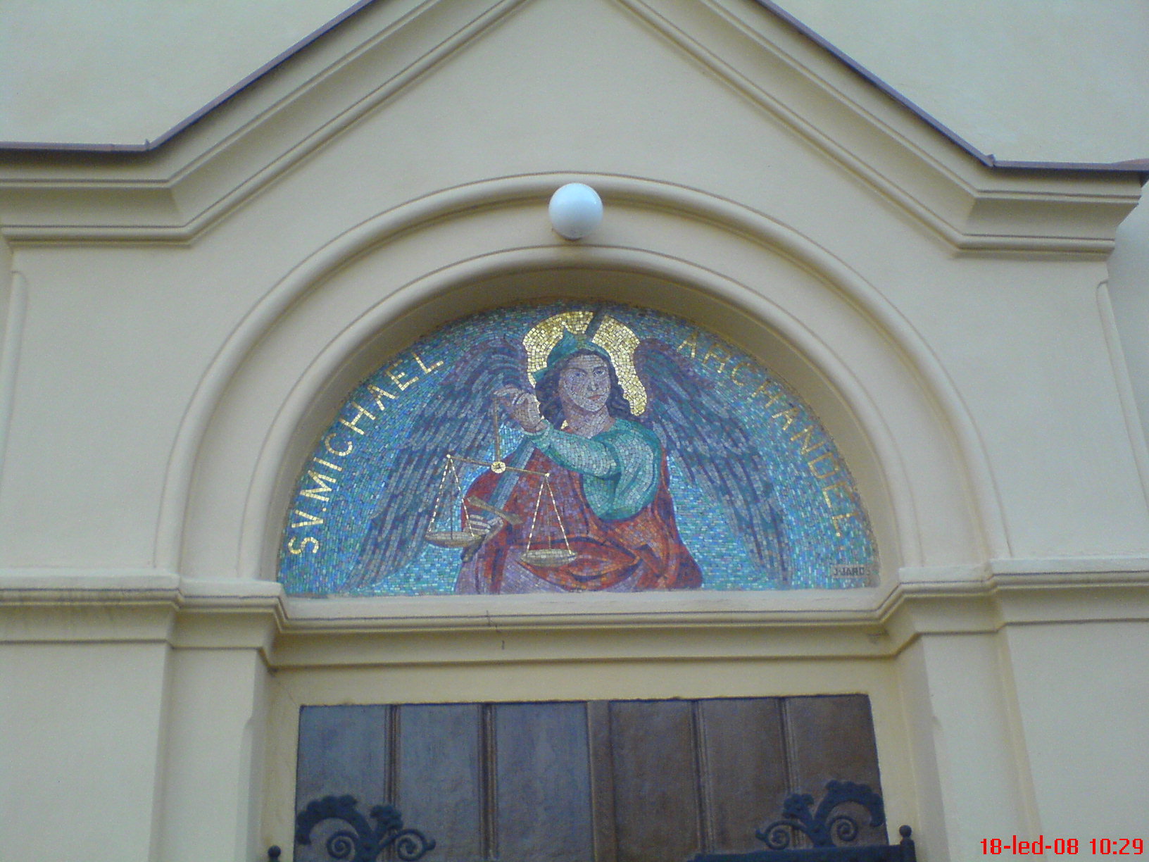 Mozaika Archanděl Michael Praha Podolí