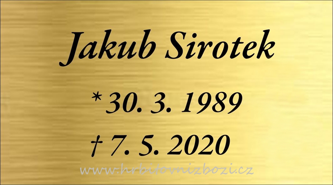 Rytá cedulka 6921