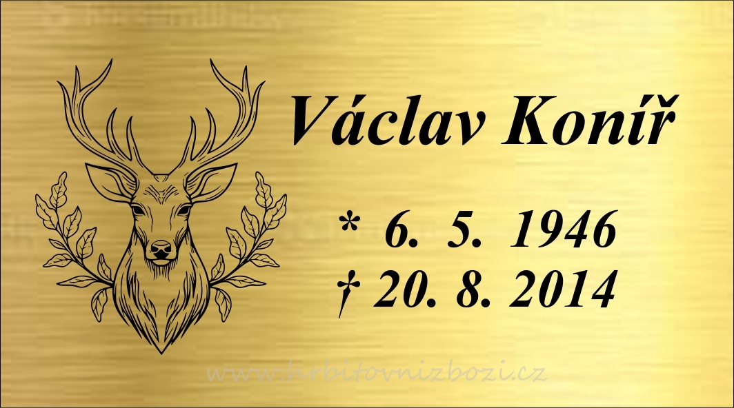 Rytá cedulka myslivecká 6923