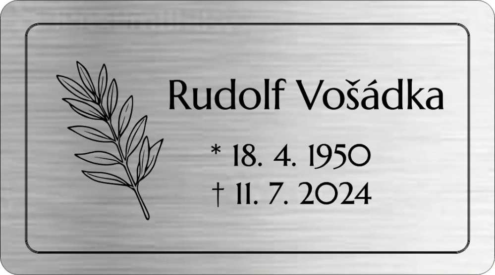 Rytá cedulka 6968