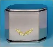 Urna nerezová pro dvě urny s ratolestmi