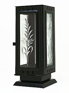 Hřbitovní lampa velká černá