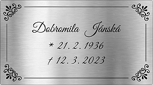 Rytá cedulka 6852