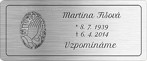 Rytá cedulka 12 x 5 cm 6883