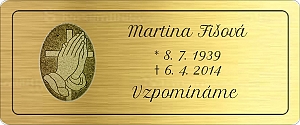 Rytá cedulka 12 x 5 cm 6884