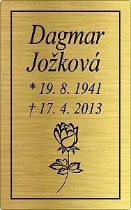 Rytá cedulka 6201
