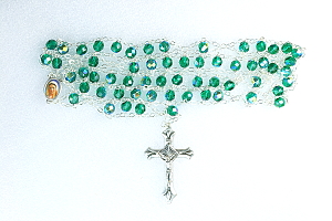 Růženec barva emerald 22