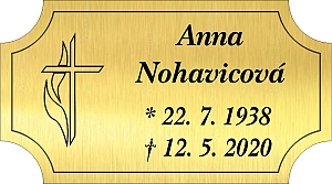 Rytá cedulka 6913