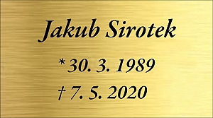 Rytá cedulka 6921