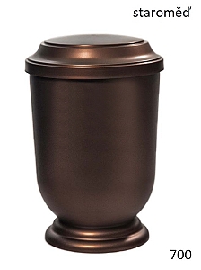 Plastová urna staroměd 700