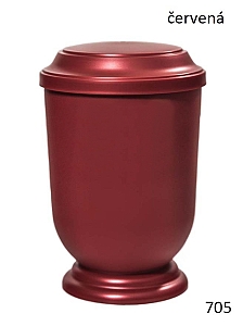 Plastová urna červená 705