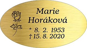 Rytá cedulka 6950