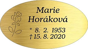 Rytá cedulka 6952