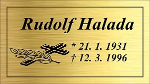 Rytá cedulka 6963