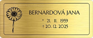 Rytá cedulka 6887 12 x 5 cm