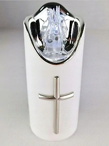 Led svíčka 15 cm velká 17483 s křížkem- lze odebrat 