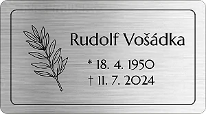 Rytá cedulka 6968