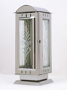 Hřbitovní lampa velká oblá střecha