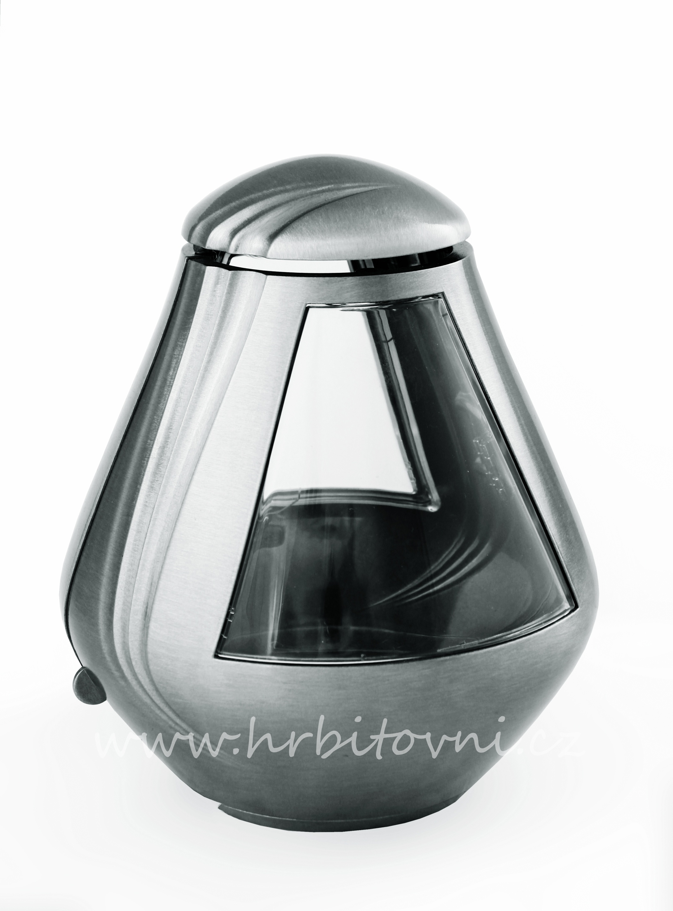 Hřbitovní lampa Serena odlévaná matné stříbro