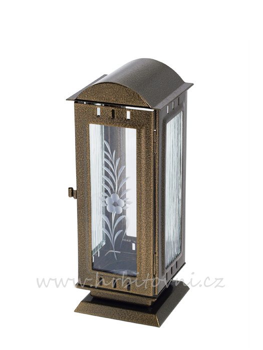 Hřbitovní lampa oblá střecha menší