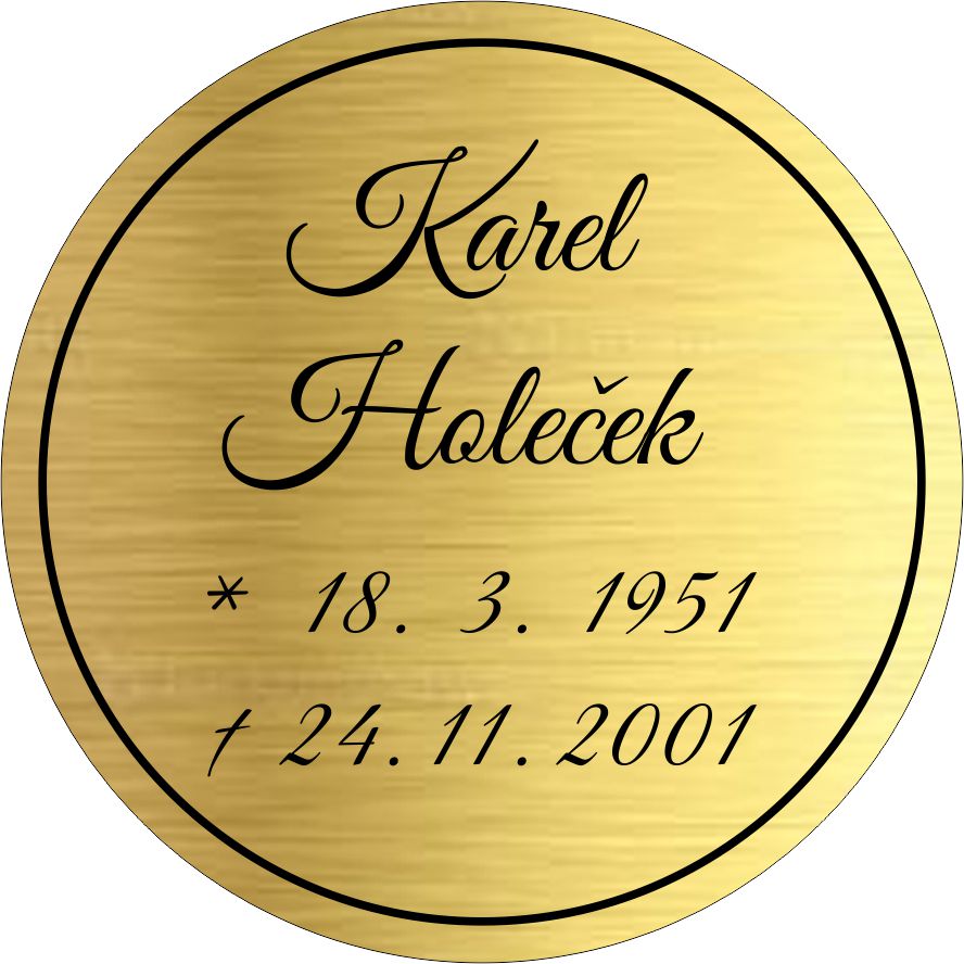 Úřední urna zlatá