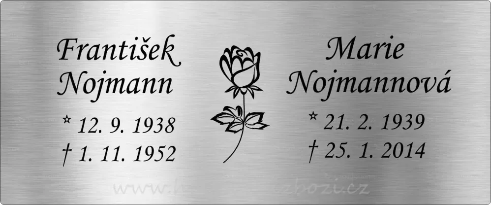 Urna nerezová pro dvě urny s ratolestmi