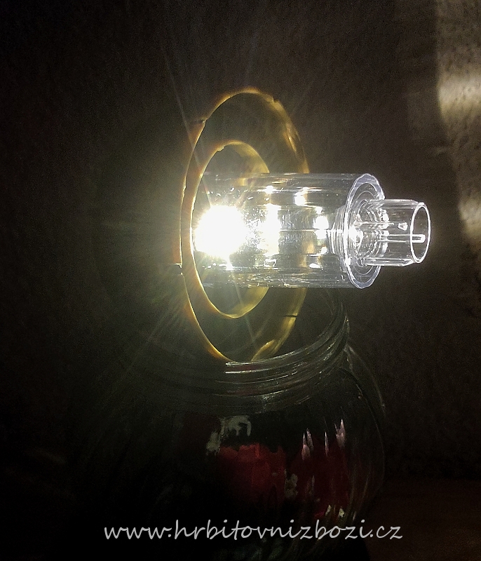 Solární víčko do hřbitovní lampy + soumrakový senzor