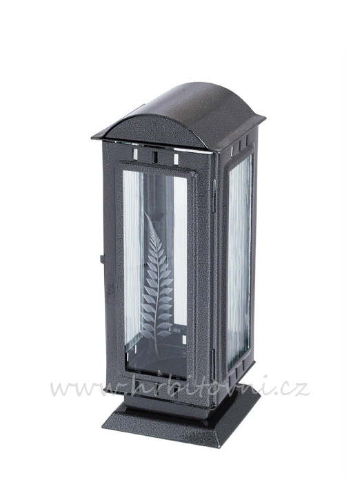 Hřbitovní lampa oblá střecha menší